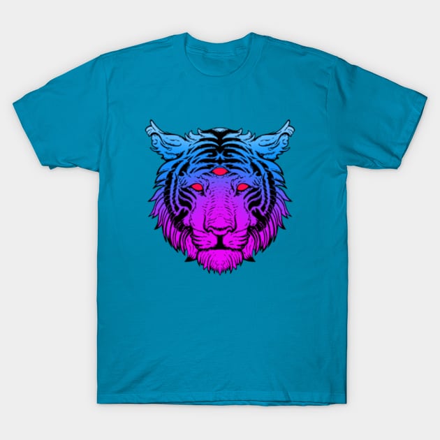 Neon tiger T-Shirt by Art of Andy W